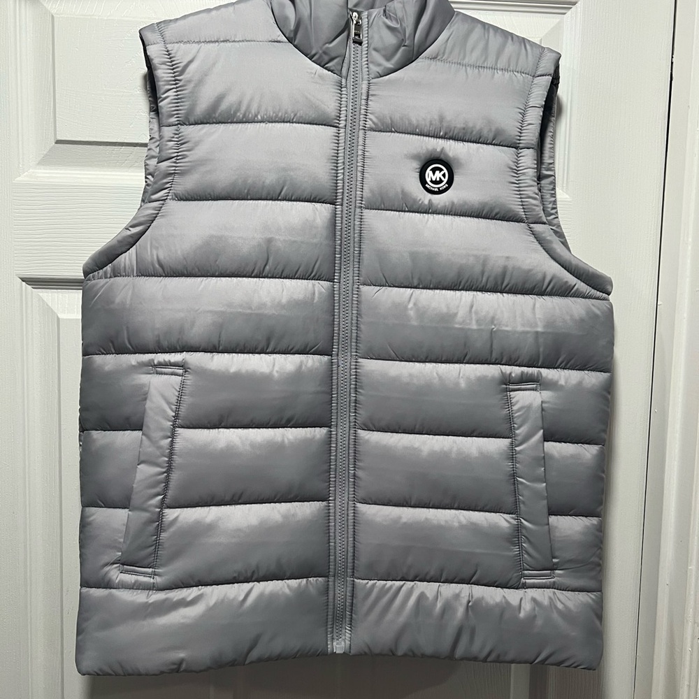 Michael Kors Gray Puffer Vest